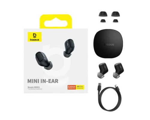 Навушники Baseus Bowie WM01 True Wireless Earphones Black NGTW370001 mag-693217262838354392