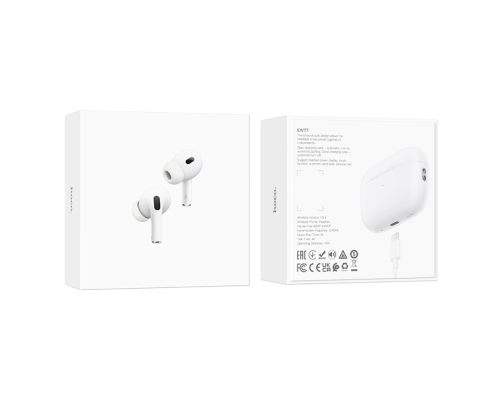 Навушники bluetooth Hoco EW77 TWS white PLS-00-00133122