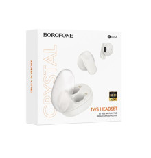 Навушники бездротові BOROFONE BW54 Lucky true wireless BT headset TWS білі mag-694199111134130037