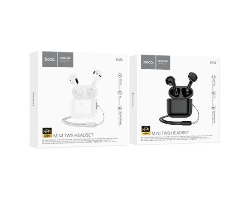 Навушники бездротові HOCO EW53 Lucky true wireless BT headset White mag-6942007600545135637