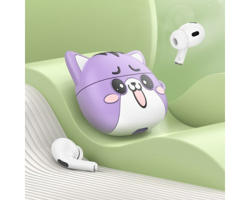 Навушники бездротові HOCO EW48 True wireless stereo headset Purple Cat mag-6942007610018135195
