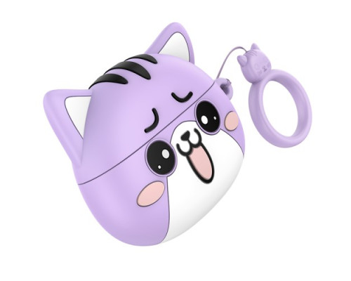 Навушники бездротові HOCO EW48 True wireless stereo headset Purple Cat mag-6942007610018135195