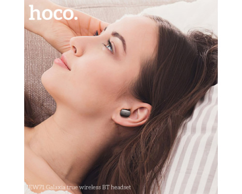 Навушники бездротові HOCO EW71 Galaxia true wireless BT5.4/6hours Black mag-6942007629140137252