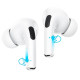 Навушники бездротові HOCO EW68 True wireless ANC+ENC noise cancelling BT5.3/7hours White mag-6942007635554133874