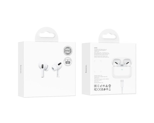 Навушники бездротові HOCO EW68 True wireless ANC+ENC noise cancelling BT5.3/7hours White mag-6942007635554133874
