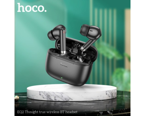 Навушники бездротові HOCO EQ2 Thought true wireless BT5.3/7hours Black mag-6931474798527131419