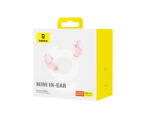 Навушники Baseus Bowie WM01 True Wireless Earphones Pink NGTW370004 mag-693217262840654393