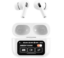 Навушники AirPods A9 Pro Touch Screen ANC/ENC White mag-2000001532034137471