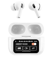 Навушники AirPods A9 Pro Touch Screen ANC/ENC White mag-2000001532034137471