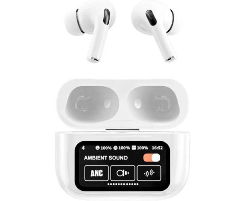 Навушники AirPods A9 Pro Touch Screen ANC/ENC White mag-2000001532034137471