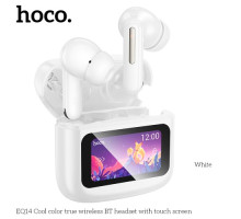Навушники бездротові HOCO EQ14 Cool color true wireless BT headset with touch screen White mag-6942007644112142613
