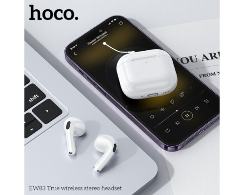 Навушники бездротові HOCO EW83 True wireless stereo headset White mag-6942007646536138676