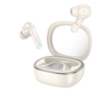 Навушники бездротові HOCO EQ6 Shadow true wireless BT5.3/7hours Milky White mag-694200760472732782