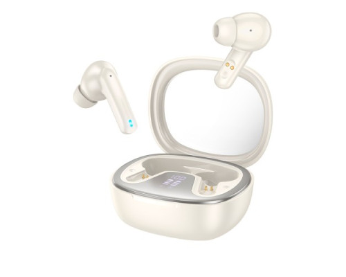 Навушники бездротові HOCO EQ6 Shadow true wireless BT5.3/7hours Milky White mag-694200760472732782