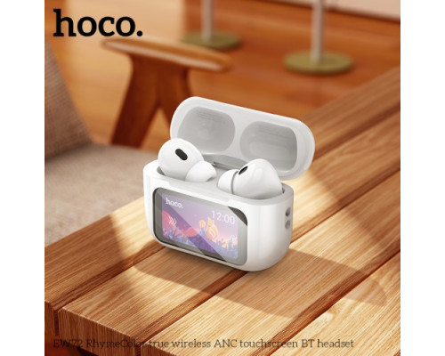 Навушники бездротові HOCO EW72 Soar true wireless ANC NoiseReduction/TouchScreen/5.4 White mag-6942007629829137255