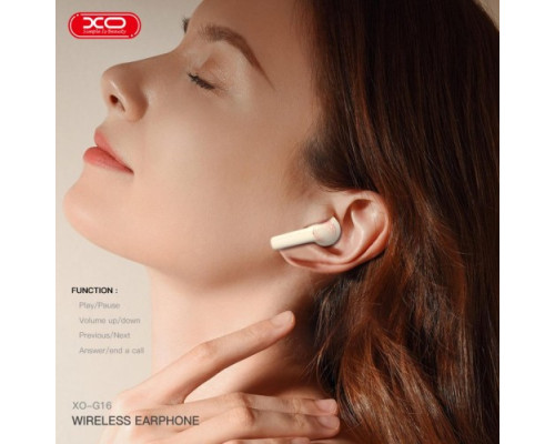 Навушники бездротові XO G16 Bluetooth headset Білі mag-692068084551418860