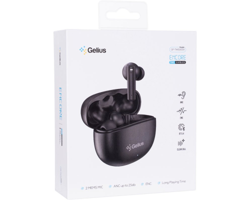 Навушники bluetooth Gelius Encore GP-TWS005X black PLS-00-00161792