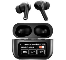 Навушники AirPods A9 Pro TouchScreen ANC/ENC Black mag-2000001532041137472