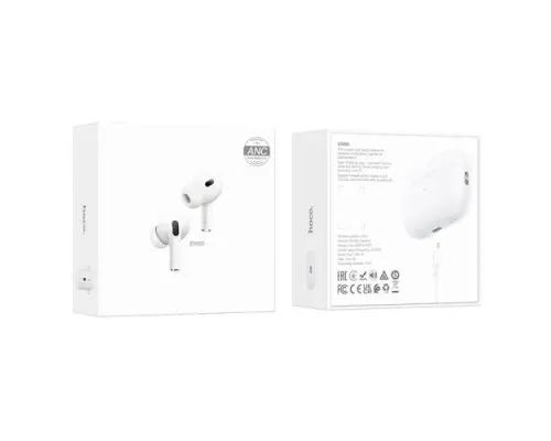 Навушники бездротові HOCO EW90 True wireless ANC noise reduction BT headset White mag-6942007658584153097
