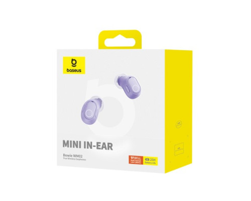 Навушники Baseus Bowie WM02 True Wireless Earphones Purple NGTW370205 mag-693217262848256118