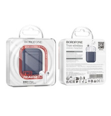 Навушники бездротові BOROFONE BW01 Plus carbon сині mag-6941991111242134276