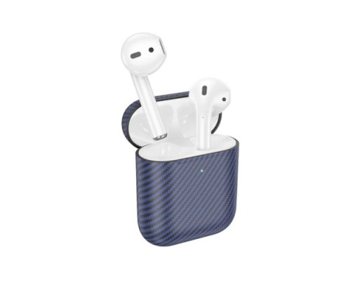 Навушники бездротові BOROFONE BW01 Plus carbon сині mag-6941991111242134276