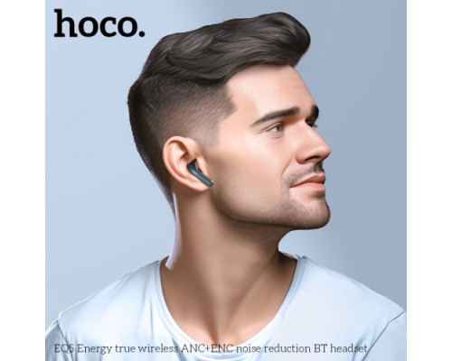 Навушники бездротові HOCO EQ5 Energy true wireless ANC+ENC noise reduction BT5.3/7hours Black mag-6942007602419132443