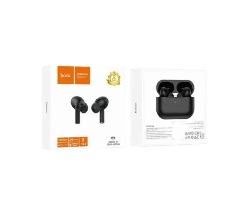 Навушники бездротові HOCO DES08 Air wireless headset TWS Black edition mag-6942007622226144473