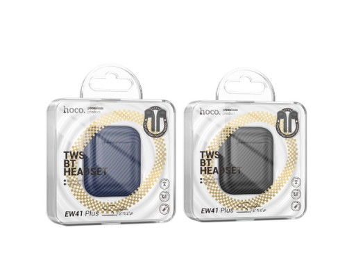 Навушники бездротові HOCO EW41 Plus True wireless stereo headset CARBON ver. BT5.3/6hours Black mag-6942007623292137232