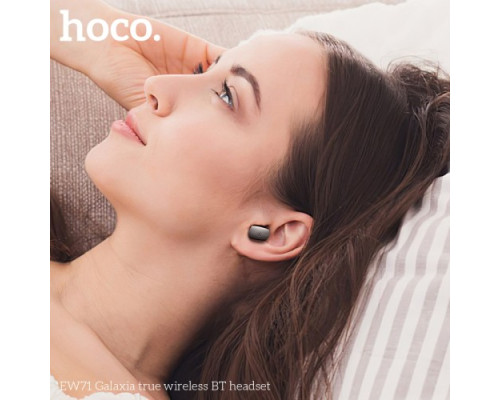 Навушники бездротові HOCO EW71 Galaxia true wireless BT5.4/6hours Purple mag-6942007629171137359