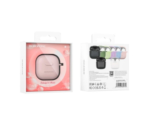 Навушники бездротові BOROFONE BW29 Charm true wireless BT headset TWS рожеві mag-6974443389784140906