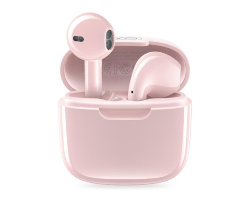 Навушники бездротові XO X23 TWS Bluetooth headset Рожеві mag-6920680833856140337