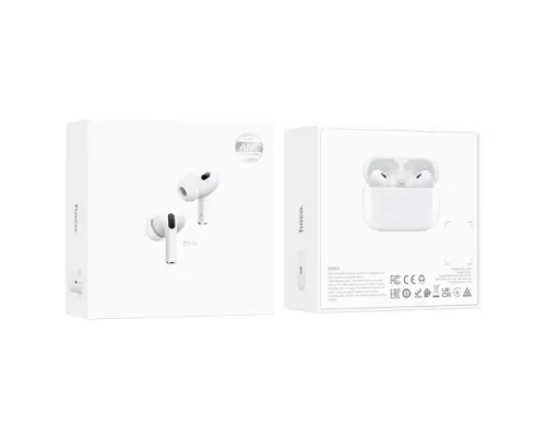 Навушники бездротові HOCO EW51 True ws ANC noise reduction BT headset White mag-6931474792365143679