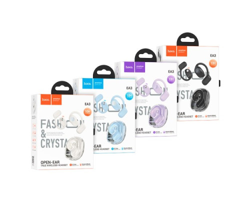 Навушники бездротові HOCO EA3 Talent open true wireless BT5.3/10hours Milky White mag-6942007619158143104