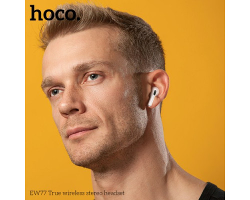 Навушники бездротові HOCO EW77 True wireless stereo headset BT5.4 White mag-6942007631792137279