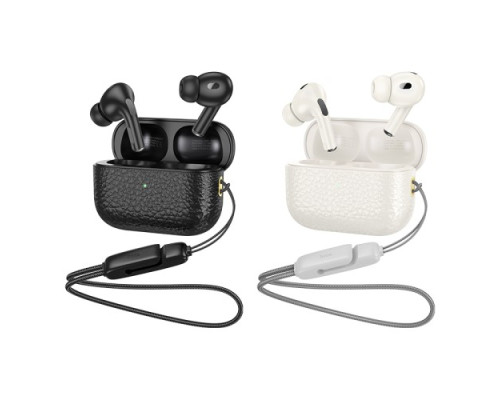 Навушники бездротові HOCO EQ9 Plus Duke true wireless ANC Noise Reduction BT5.3/7hours Milky white mag-694200761285235576