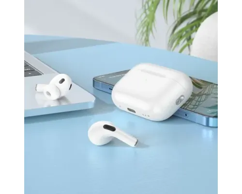 Навушники бездротові HOCO EW63 true wireless ANC noise reduction BT5.3/7hours White mag-6942007618663146323