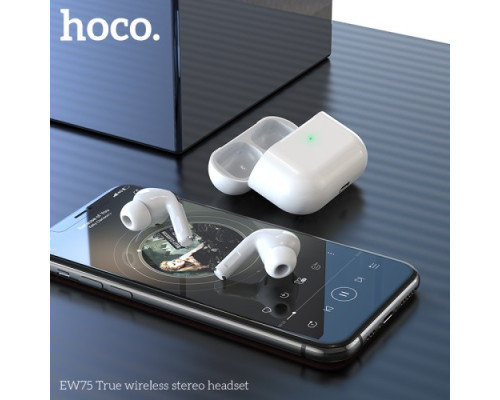 Навушники бездротові HOCO EW75 True wireless stereo headset BT5.4 White mag-6942007631778139497