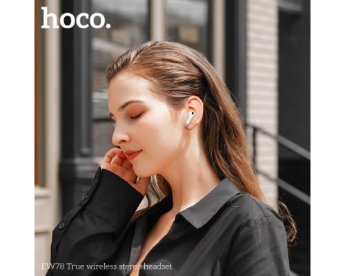Навушники бездротові HOCO EW78 True wireless stereo headset BT5.4 White mag-6942007631808137280