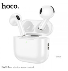 Навушники бездротові HOCO EW78 True wireless stereo headset BT5.4 White деф.пак mag-2000001592113143049