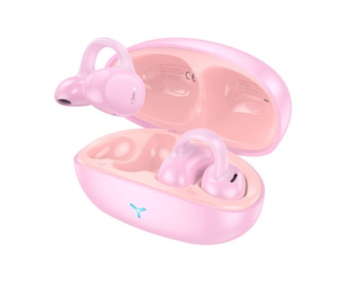 Навушники бездротові HOCO EW57 Auspicious clip-on true wireless BT5.3/11hours Pink mag-694200761004934702