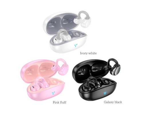 Навушники бездротові HOCO EW57 Auspicious clip-on true wireless BT5.3/11hours Pink mag-694200761004934702