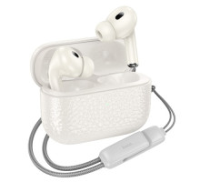 Навушники бездротові HOCO EQ9 Duke true wireless BT5.3/7hours Milky white mag-694200761281435578