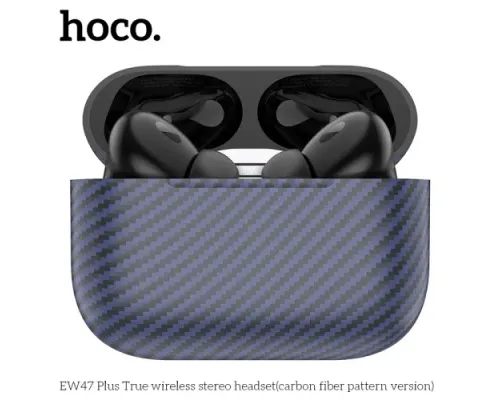 Навушники бездротові HOCO EW47 Plus True wireless stereo headset CARBON ver. BT5.3/6hours Blue mag-6942007623322145064