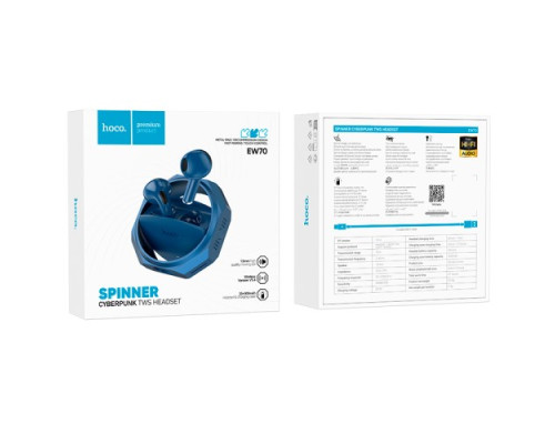 Навушники бездротові HOCO EW70 Glory true wireless BT5.4/6hours Blue mag-694200763330760528