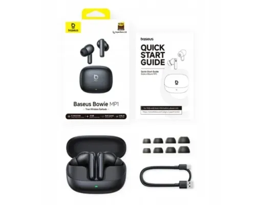 Навушники Baseus Bowie MP1 True Wireless Earbuds Black A0010604 mag-6942521203734154218