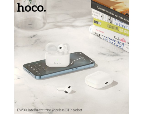 Навушники бездротові HOCO EW30 Intelligent true wireless BT headset White mag-693147478279358969