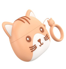 Навушники бездротові HOCO EW46 True ws stereo headset TWS Khaki Cat mag-6931474788863132464