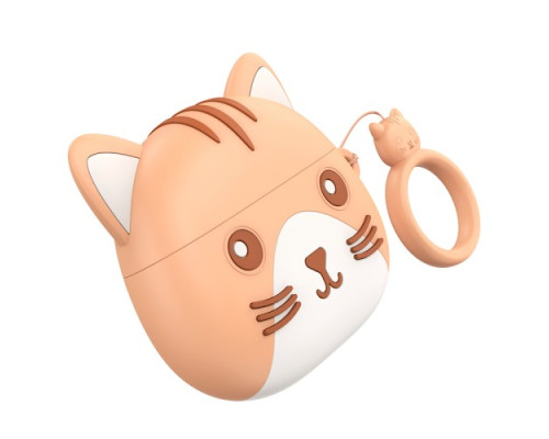 Навушники бездротові HOCO EW46 True ws stereo headset TWS Khaki Cat mag-6931474788863132464