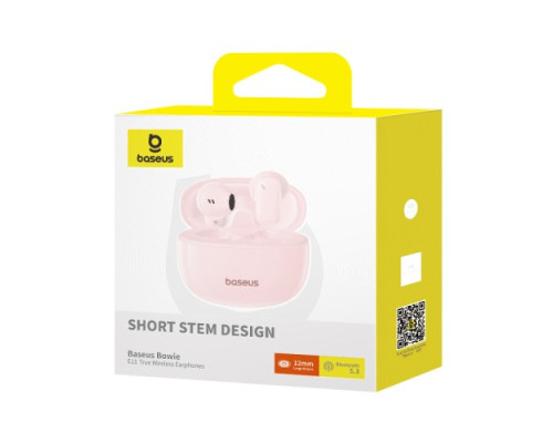 Навушники Baseus Bowie E11 True Wireless Earphones Pink A00053500413-Z1 mag-6932172653422132570